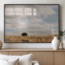 American Wild Bison Wall Art Canvas Print – Framed Rustic by MyGreatCanvas | Canvas Wall Art Prints | Photo Prints & Wall Decor
