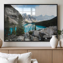 Canadian Rockies Wall Art Canvas Print – Framed Mountain by MyGreatCanvas | Canvas Wall Art Prints | Photo Prints & Wall Decor