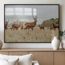 Rustic Deer Wall Art Canvas Print – Autumn Forest Woodland
