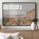Beach Landscape Wall Art Canvas Print – Framed Sand Dune