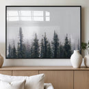 Foggy Forest Wall Art Canvas Print – Framed Misty Pines