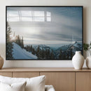 Snowy Mountains Wall Art Canvas Print – Framed Alpine by MyGreatCanvas | Canvas Wall Art Prints | Photo Prints & Wall Decor