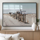 Desert Mailboxes Canvas Print – Framed Minimal Western by MyGreatCanvas | Canvas Wall Art Prints | Photo Prints & Wall Decor