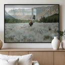Wild Bison Wall Art Canvas Print, Majestic Mountain Pines by MyGreatCanvas | Canvas Wall Art Prints | Photo Prints & Wall Decor