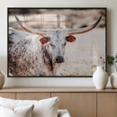 Majestic Texas Longhorn Bull Wall Art Canvas Print – Rustic by MyGreatCanvas | Canvas Wall Art Prints | Photo Prints & Wall Decor