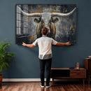 Rustic Bull Wall Art Canvas Print, Longhorn Wall Decor for by MyGreatCanvas | Canvas Wall Art Prints | Photo Prints & Wall Decor