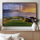 Pebble Beach Golf Wall Art Canvas Print – Iconic Coastal by MyGreatCanvas | Canvas Wall Art Prints | Photo Prints & Wall Decor