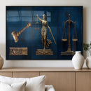 Lady Justice Wall Art Canvas Print – Elegant Gold Legal by MyGreatCanvas | Canvas Wall Art Prints | Photo Prints & Wall Decor