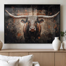 Abstract Longhorn Wall Art Canvas Print – Vintage Western by MyGreatCanvas | Canvas Wall Art Prints | Photo Prints & Wall Decor