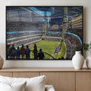Chicago Dome Stadium Wall Art Canvas Print – Framed Modern