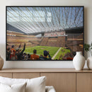 Cleveland Browns Stadium Wall Art Canvas Print – Framed NFL