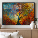 Yggdrasil Tree of Life Mosaic Stained Glass Wall Art, Tree