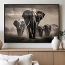 Elephant Family Wall Art Canvas Print, Framed Elephant Wall by MyGreatCanvas | Canvas Wall Art Prints | Photo Prints & Wall Decor