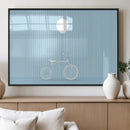 Minimalist Bicycle Balloon Canvas Wall Art – Playful Blue by MyGreatCanvas | Canvas Wall Art Prints | Photo Prints & Wall Decor