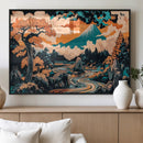Japanese Landscape Wall Art Canvas Print – Mount Fuji by MyGreatCanvas | Canvas Wall Art Prints | Photo Prints & Wall Decor