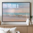 Serene Ocean Waves Wall Art Canvas Print – Pastel Sky Soft by MyGreatCanvas | Canvas Wall Art Prints | Photo Prints & Wall Decor