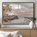 Tropical Beach Wall Art Canvas Print – Palm Trees Rocky by MyGreatCanvas | Canvas Wall Art Prints | Photo Prints & Wall Decor