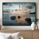 Rocky Ocean Sunset Wall Art Print – Seaside Canvas Dramatic by MyGreatCanvas | Canvas Wall Art Prints | Photo Prints & Wall Decor