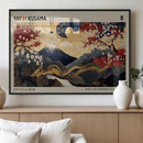 Yayoi Kusama Japanese Inspired Canvas Print – Mt. Fuji by MyGreatCanvas | Canvas Wall Art Prints | Photo Prints & Wall Decor