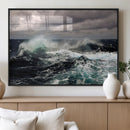 Stormy Ocean Waves Canvas Wall Art – Framed Turbulent Sea by MyGreatCanvas | Canvas Wall Art Prints | Photo Prints & Wall Decor
