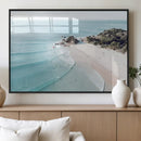 Aerial Beach Wall Art Canvas Print, Coastal Ocean Waves and by MyGreatCanvas | Canvas Wall Art Prints | Photo Prints & Wall Decor