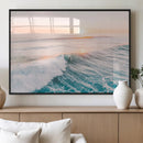 Sunset Surfing Wall Art Canvas Print, Ocean Wave Surfer with by MyGreatCanvas | Canvas Wall Art Prints | Photo Prints & Wall Decor