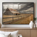 Rustic Farm Barn Wall Art Canvas Print, Stormy Sky Country by MyGreatCanvas | Canvas Wall Art Prints | Photo Prints & Wall Decor