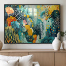 Luminous Abstract Ocean Garden Wall Art Canvas Print, by MyGreatCanvas | Canvas Wall Art Prints | Photo Prints & Wall Decor