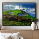 Coastal Golf Course Wall Art Canvas Print – Vibrant Green by MyGreatCanvas | Canvas Wall Art Prints | Photo Prints & Wall Decor