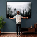 Foggy Forest Wall Art Canvas Print – Mountain Woodland by MyGreatCanvas | Canvas Wall Art Prints | Photo Prints & Wall Decor