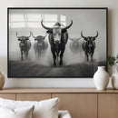 Texas Longhorn Wall Art Canvas Print, Framed Speckled Cow by MyGreatCanvas | Canvas Wall Art Prints | Photo Prints & Wall Decor