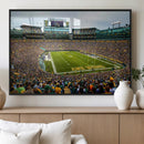 Green Bay Packers Lambeau Field Stadium Wall Art Canvas by MyGreatCanvas | Canvas Wall Art Prints | Photo Prints & Wall Decor