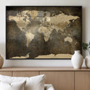 Large Framed Vintage World Map Wall Art Print for Home Wall by MyGreatCanvas | Canvas Wall Art Prints | Photo Prints & Wall Decor