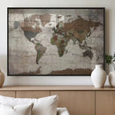 World Map Canvas Print – Framed Detailed Map of the World by MyGreatCanvas | Canvas Wall Art Prints | Photo Prints & Wall Decor