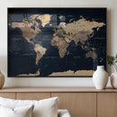 World Map Canvas Print – Detailed Map of the World Wall Art by MyGreatCanvas | Canvas Wall Art Prints | Photo Prints & Wall Decor