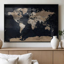 Grunge Wall Art World Map Canvas Print by MyGreatCanvas | Canvas Wall Art Prints | Photo Prints & Wall Decor