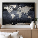 Vintage World Map Canvas Wall Art – Antique Triptych Map by MyGreatCanvas | Canvas Wall Art Prints | Photo Prints & Wall Decor