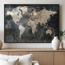 World Map Canvas Print – Detailed Map of the World Wall Art by MyGreatCanvas | Canvas Wall Art Prints | Photo Prints & Wall Decor