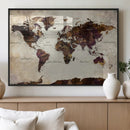 World Map Canvas Triptych – Colorful Global Wall Art for by MyGreatCanvas | Canvas Wall Art Prints | Photo Prints & Wall Decor