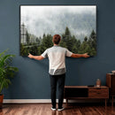 Misty Mountain Forest Wall Art Canvas Print by MyGreatCanvas | Canvas Wall Art Prints | Photo Prints & Wall Decor