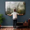 Misty Mountain Canvas Print, Foggy Pine Trees Nature Wall by MyGreatCanvas | Canvas Wall Art Prints | Photo Prints & Wall Decor