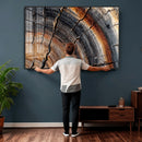 Abstract Tree Ring Wall Art Print – Natural Rustic Wood by MyGreatCanvas | Canvas Wall Art Prints | Photo Prints & Wall Decor