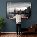 Chicago Wall Art Canvas Print, Chicago City Downtown Night by MyGreatCanvas | Canvas Wall Art Prints | Photo Prints & Wall Decor