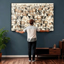 American Elk Wall Art Canvas Print - Abstract Deer Animal by MyGreatCanvas | Canvas Wall Art Prints | Photo Prints & Wall Decor