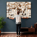 Large Longhorn Wall Art Canvas Print - Abstract Cow Animal by MyGreatCanvas | Canvas Wall Art Prints | Photo Prints & Wall Decor