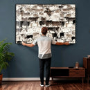 Abstract Texas Longhorn Print - Longhorn Herd Print for by MyGreatCanvas | Canvas Wall Art Prints | Photo Prints & Wall Decor