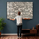 Abstract Zebra Wall Art Canvas Print for Farmhouse Decor by MyGreatCanvas | Canvas Wall Art Prints | Photo Prints & Wall Decor
