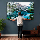 Alpine Mountain Lake Wall Art Canvas Print – Turquoise by MyGreatCanvas | Canvas Wall Art Prints | Photo Prints & Wall Decor