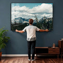 Mountain Forest Wall Art Canvas Print, Alpine Pine Tree by MyGreatCanvas | Canvas Wall Art Prints | Photo Prints & Wall Decor