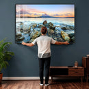 Mayon Volcano Seascape Wall Art Canvas Print, Tropical Ocean by MyGreatCanvas | Canvas Wall Art Prints | Photo Prints & Wall Decor